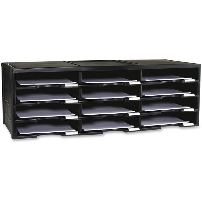 Storex Organizer Compartment Black STX61432U01C