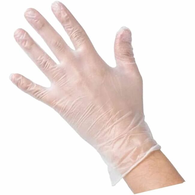 Genuine Joe Gloves Vinyl 3MIL Clear Medium GJO15433