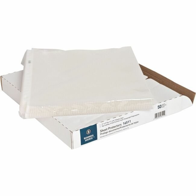 Business Source Protector Sheet Suprhvy Clear BSN16511