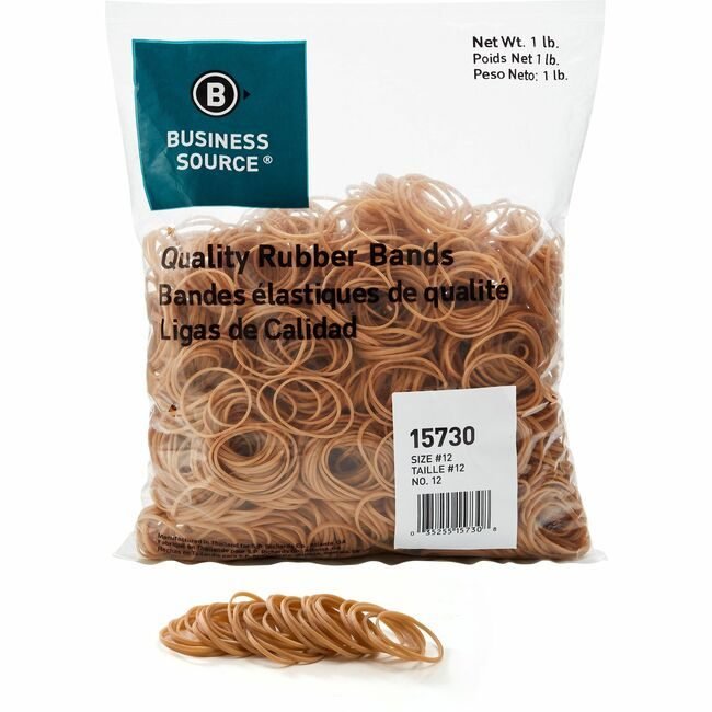 Business Source Rubberbands SIZE #12 1LB BSN15730