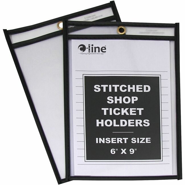 C-Line Products Holder Shopticket 6X9 Cl/Bk CLI46069
