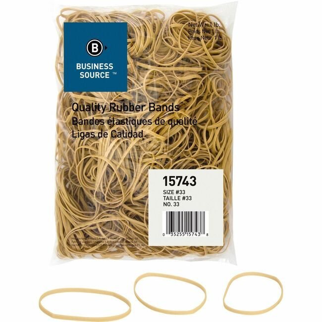 Business Source Rubberbands SIZE #33 1LB BSN15743