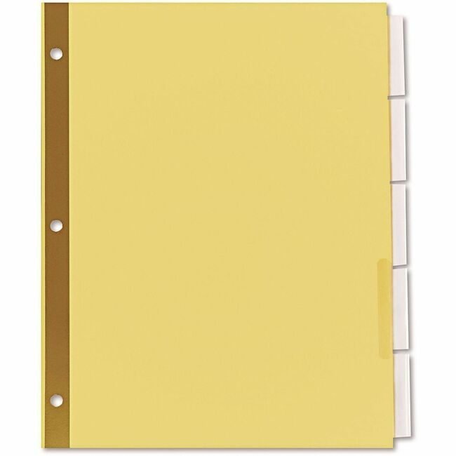 Universal Office Products Index Ext 5TAB 6 Pack Clear UNV21875