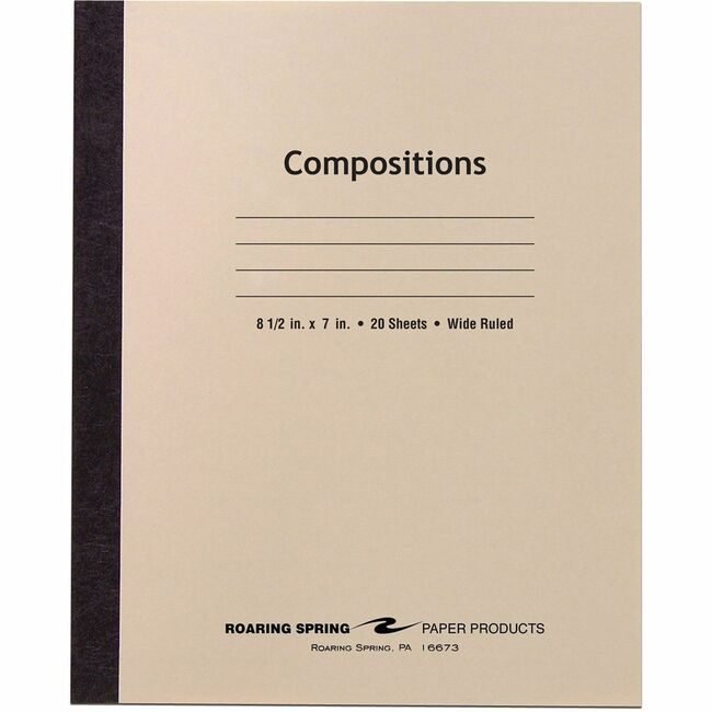 Roaring Spring Paper Products Book Comp 20SHT Wide Mla ROA77340CT