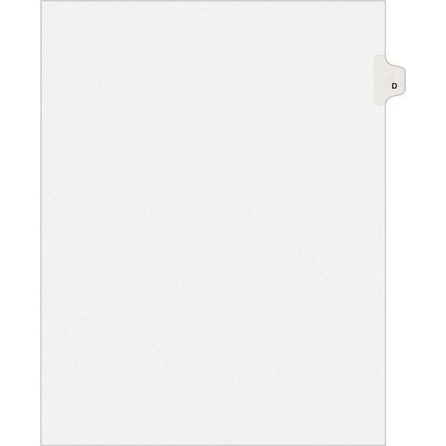 Avery Products Corporation Dividers Index Sidetab D AVE01404