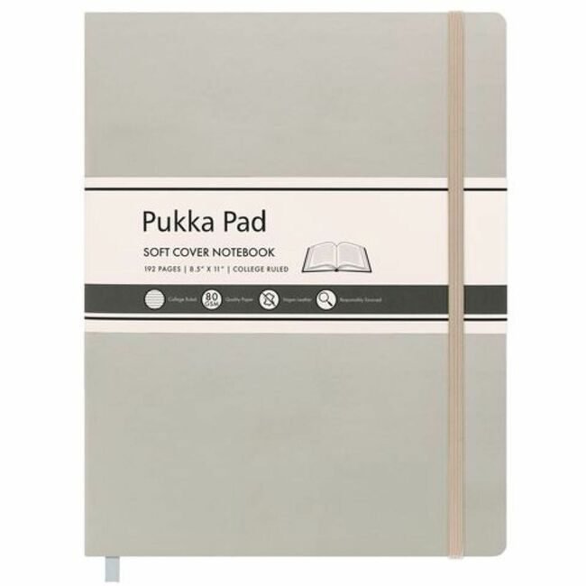 Pukka Pads Pad Jrnl Sft Cvr Ltr Sz Gray PKP9943SIG