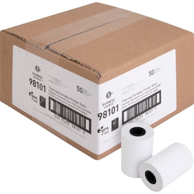 Business Source Rolls Therm 2 1/4"X55 50 Count BSN98101