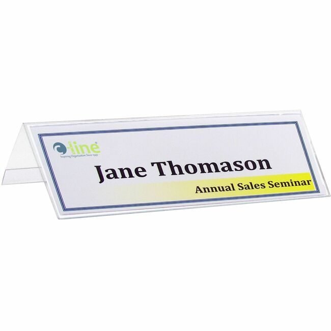 C-Line Products Holder Card Tent Plastic CLI87597