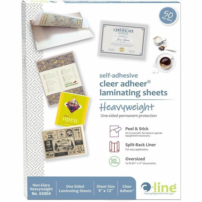 C-Line Products Sheets Laminating Slfadh Ng CLI65004