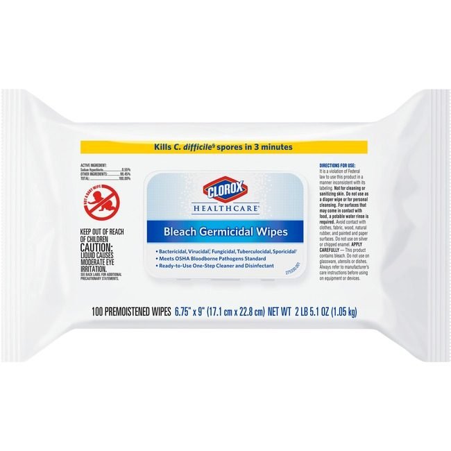 CloroxPro / Clorox The Clorox Company CloroxPro / Healthcare Bleach Wipe CLO32621
