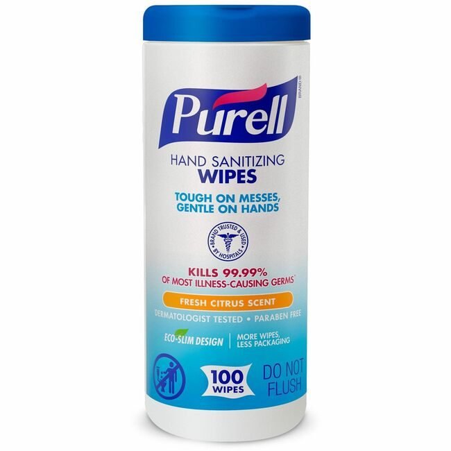 GOJO Industries Wipes 100 Count Can Purell GOJ911112