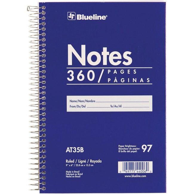 Dominion Blueline, Inc. Schneider Vizz Jumbo Steno Pad 360 SHEETS REDAT35B