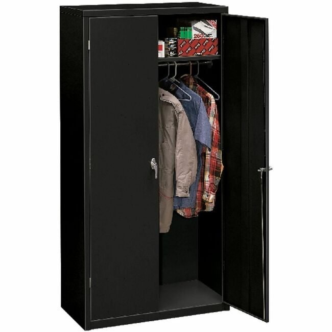 The HON Company Cabinet Storage 72"H Black HONSC1872-P