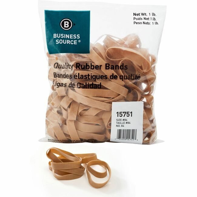 Business Source Rubberbands SIZE #84 1LB BSN15751