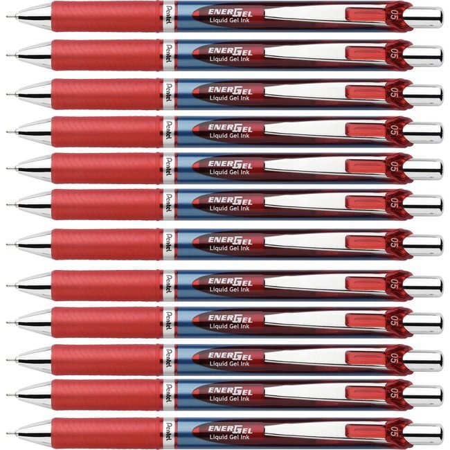 Pentel of America Pen Gel Rtx Needle 0.5MM Red PENBLN75BBX