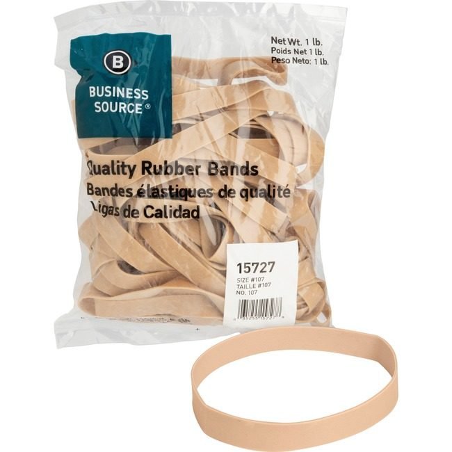 Business Source Rubberbands SIZE #107 1LB BSN15727