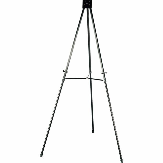 Lorell Easel Tele Aluminum Coll Black LLR75683