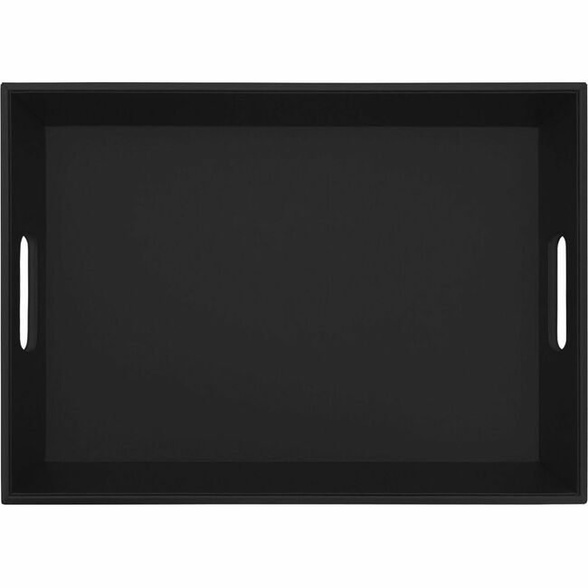 Dacasso Tray Lthrette Black Handles DACA1333