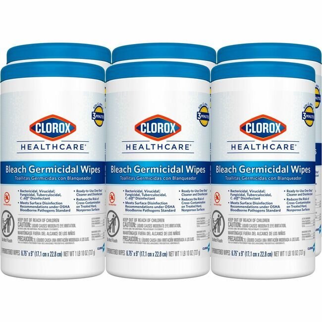 CloroxPro / Clorox The Clorox Company CloroxPro / Wipes Germicidal Reg 70 Count CLO35309PL