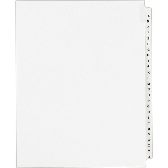Avery Products Corporation Index Legal Sdtab A-Z AVE01400