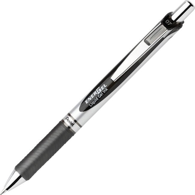 Pentel of America Pen Gel Rtx Mtltip 0.7MM Black PENBL77ADZ