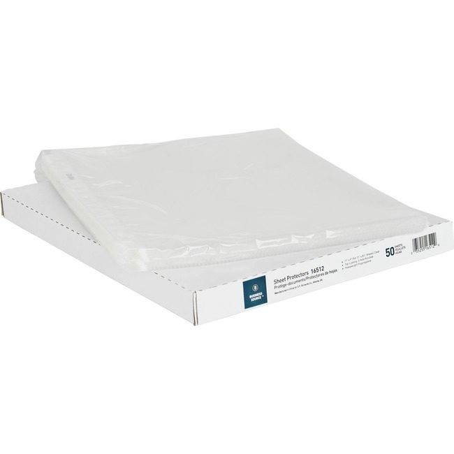 Business Source Protector Sheet Hvywght Clear BSN16512