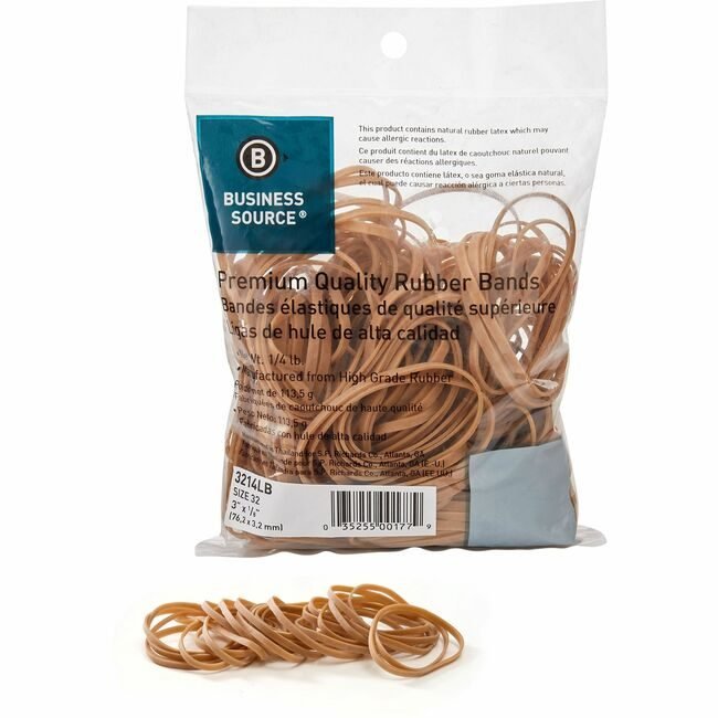 Business Source Rubberbands SIZE #32 1/4LB BSN3214LB
