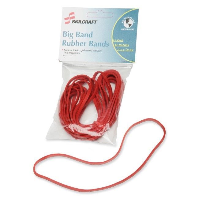 Varies / verify SKU SKU-LEVEL VERIFICATION REQUIRED Rubberbands Bigband Red 12 Count NSN5783516