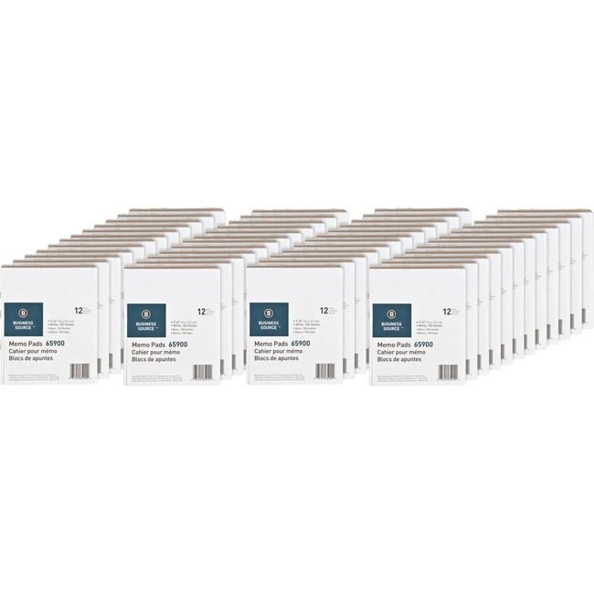 Business Source Pad Memo 3X5 Plain 100SH We BSN65900CT