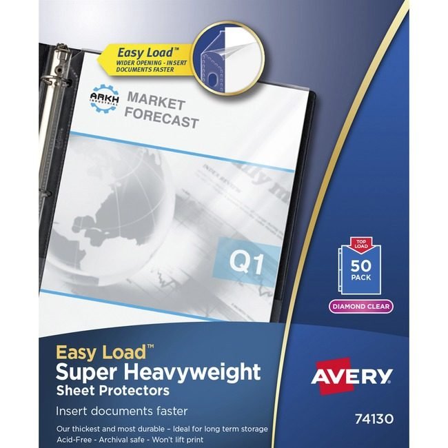 Avery Products Corporation Protector Sheet Sprhvy 50 Pack AVE74130