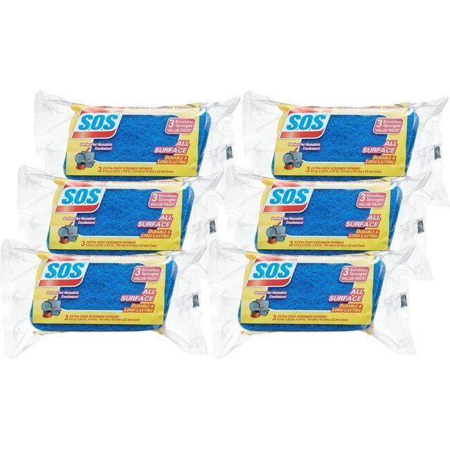 CloroxPro / Clorox The Clorox Company CloroxPro / Sponge Scrubber S.O.S.3PK CLO91028BD