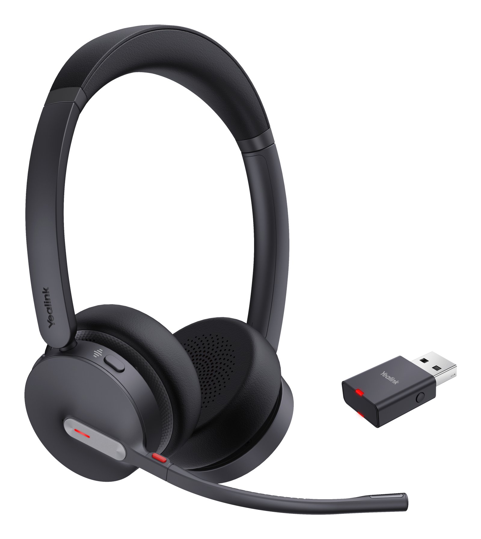 Yealink WH64 Hybrid Dual UC Headset Wireless Head-band Office/Call center Micro-USB Bluetooth Black 1208686