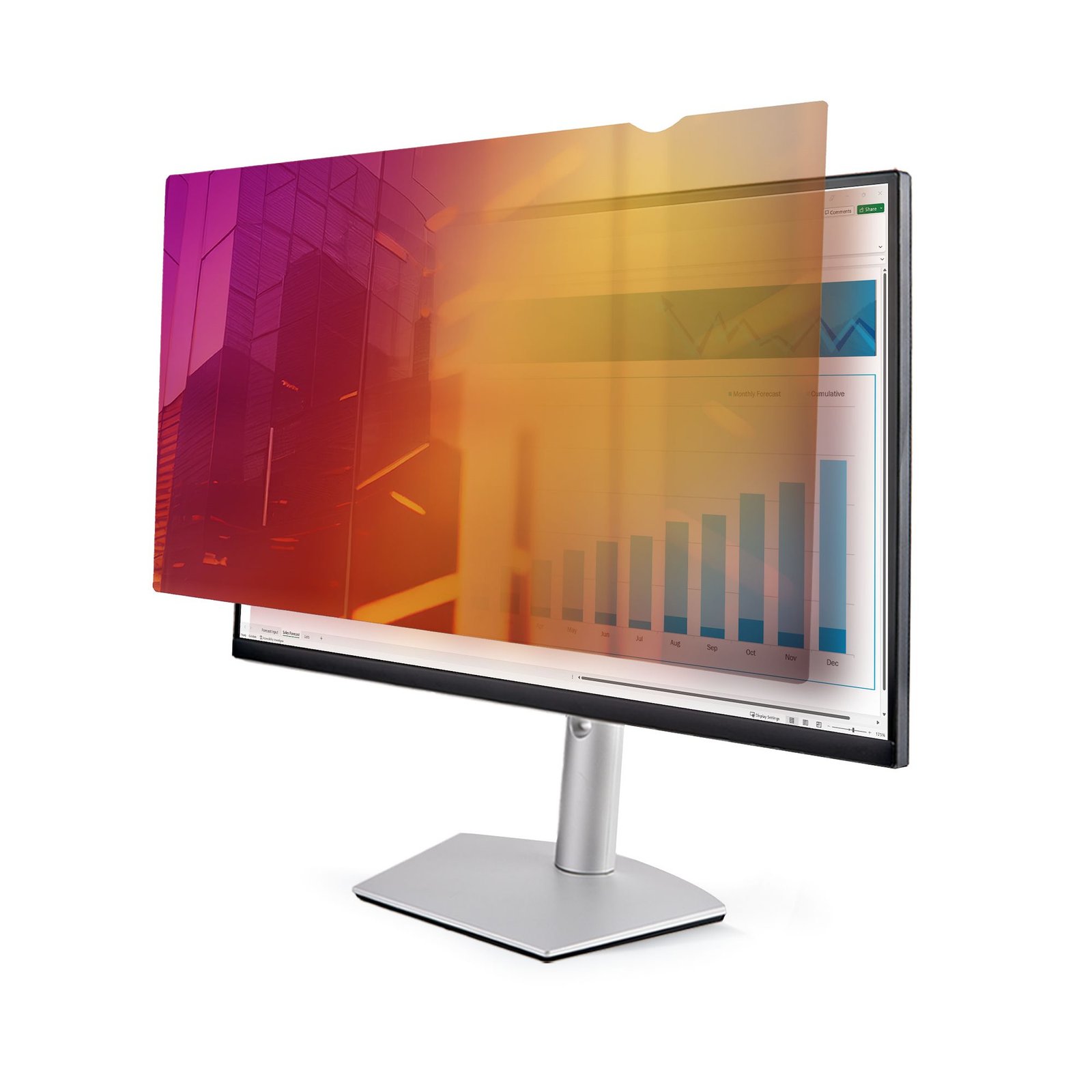 StarTech.com 27-inch 16:9 Gold Monitor Privacy Screen, Reversible Filter w/Enhanced Glossy Computer 2769G-PRIVACY-SCREEN