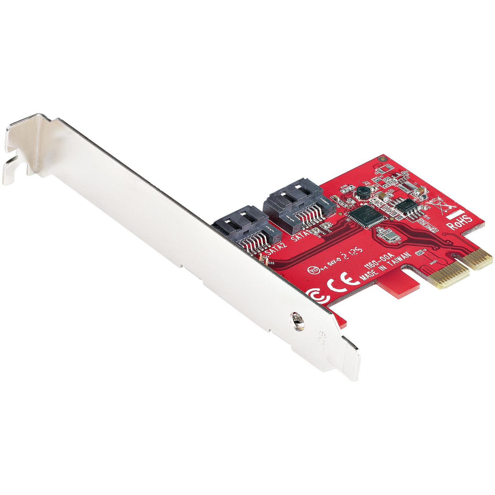 StarTech.com SATA PCIe Card - 2 Port Expansion - 6Gbps - Full/Low Profile - PCI Express to 2P6G-PCIE-SATA-CARD