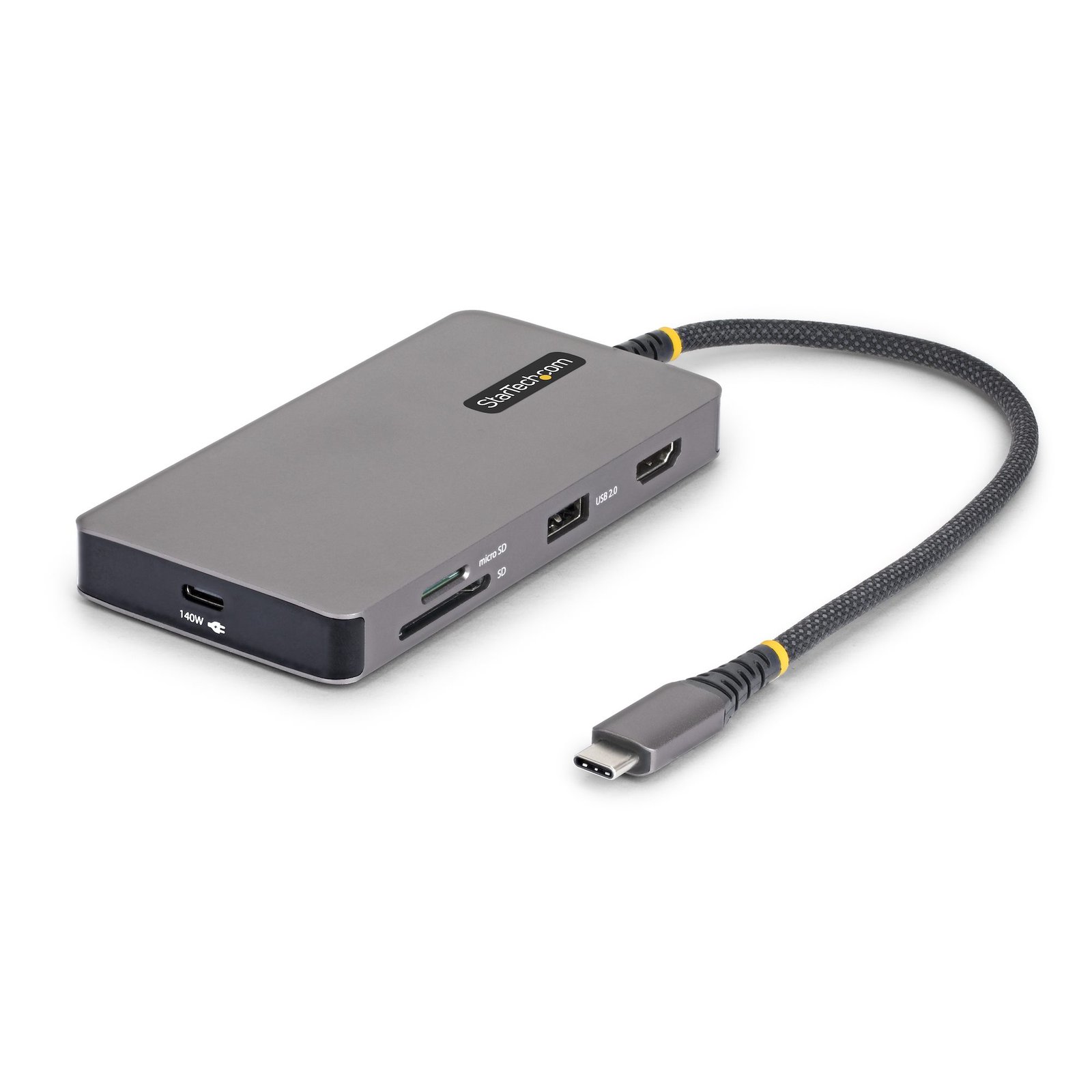 StarTech.com USB-C Multiport Adapter with 4K 60Hz HDMI, 140W Power Delivery, USB 10Gbps Hub, GbE, 305B-USBC-MULTIPORT
