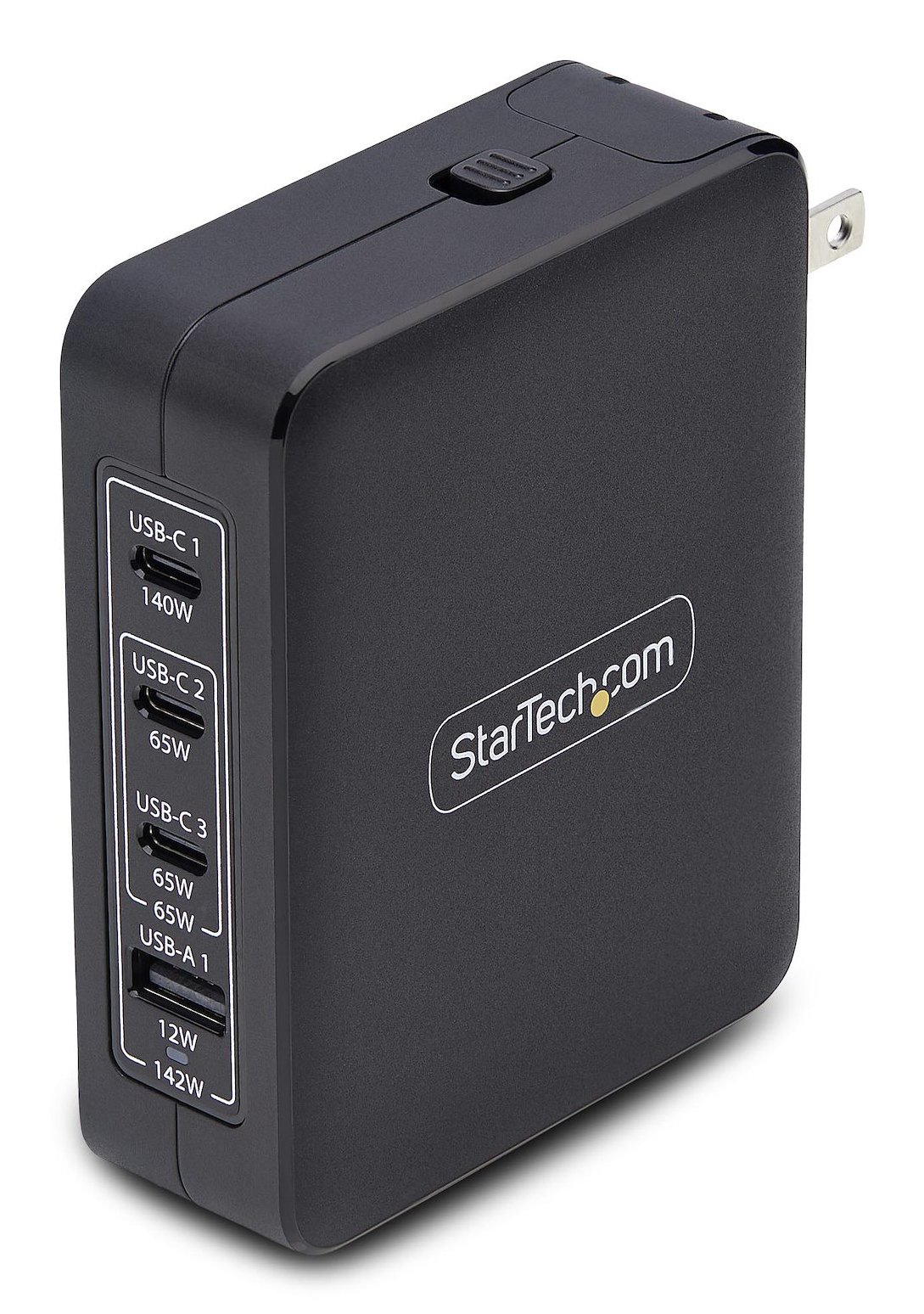 StarTech.com 140W USB-C Wall Charger, 3x USB-C/1x USB-A, PD 3.1 International GaN Power Adapter for 3114GCU-WALL-CHARGER