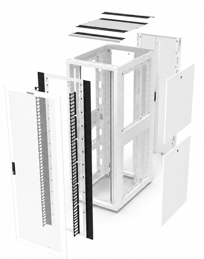 Vertiv Rack Extreme 42U Freestanding White GL42UEX-60140W-MS-PL