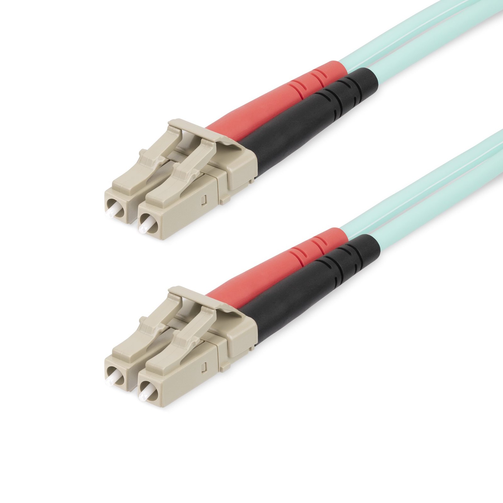 StarTech.com 25m (82ft) LC/UPC to OM4 Multimode Fiber Optic Cable, 50/125µm LOMMF/VCSEL Zipcord 450FBLCLC25