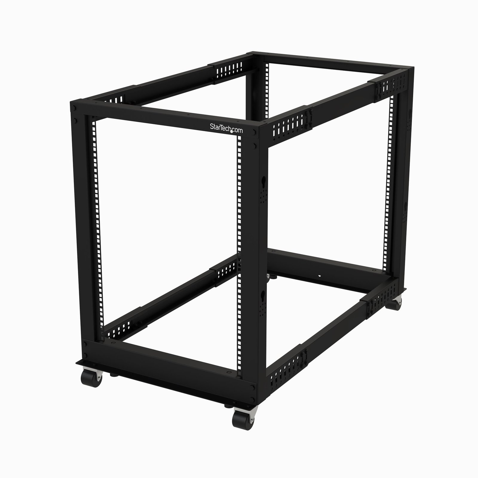 StarTech.com 15U 4-Post Server Rack, 19in Open Frame with 40in (101cm) Mounting Depth and 1200lb 4POSTRACK15U