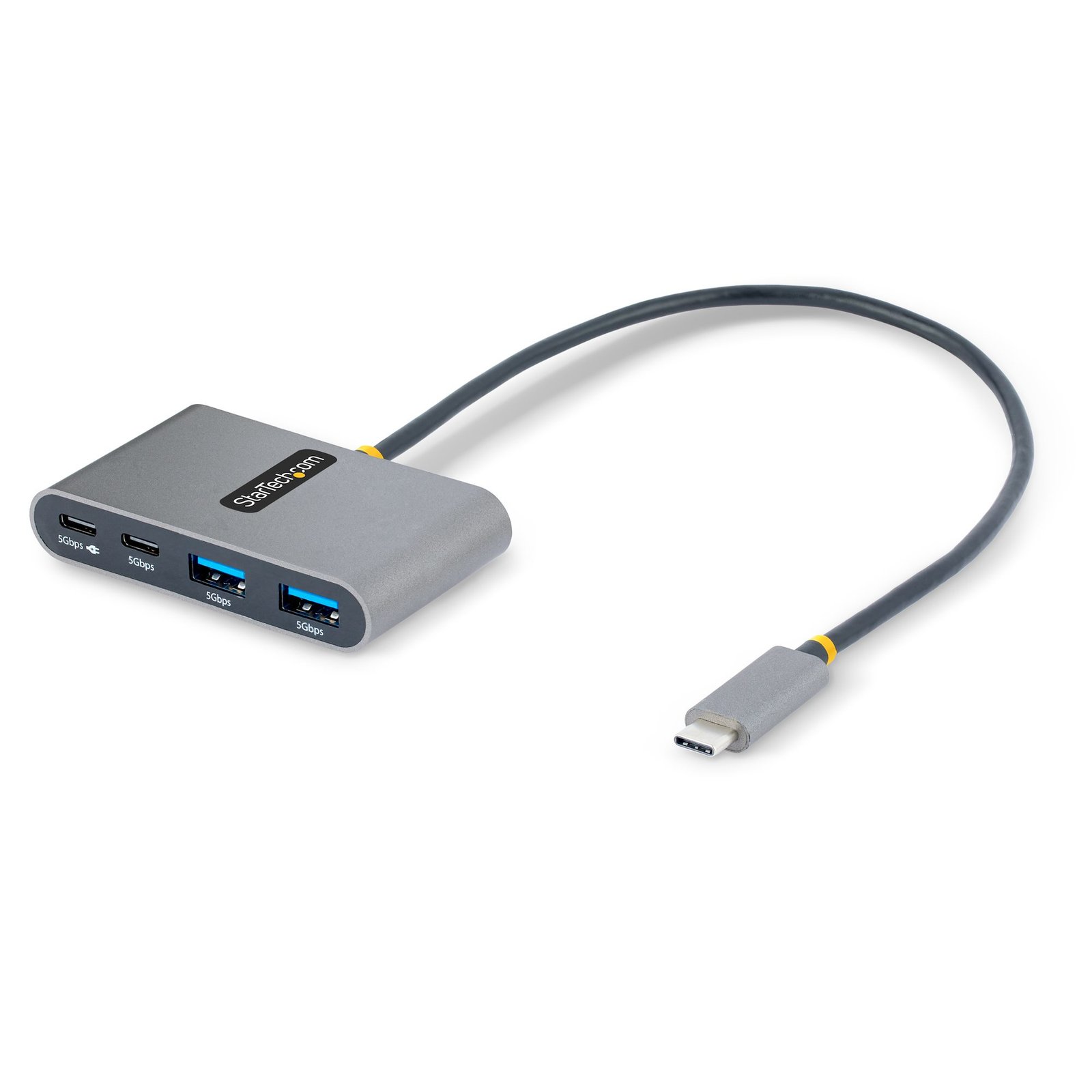 StarTech.com 4-Port USB-C Hub with 100W Power Delivery Pass-Through - 2x USB-A + - USB 3.0 5Gbps - 5G2A2CPDB-USB-C-HUB