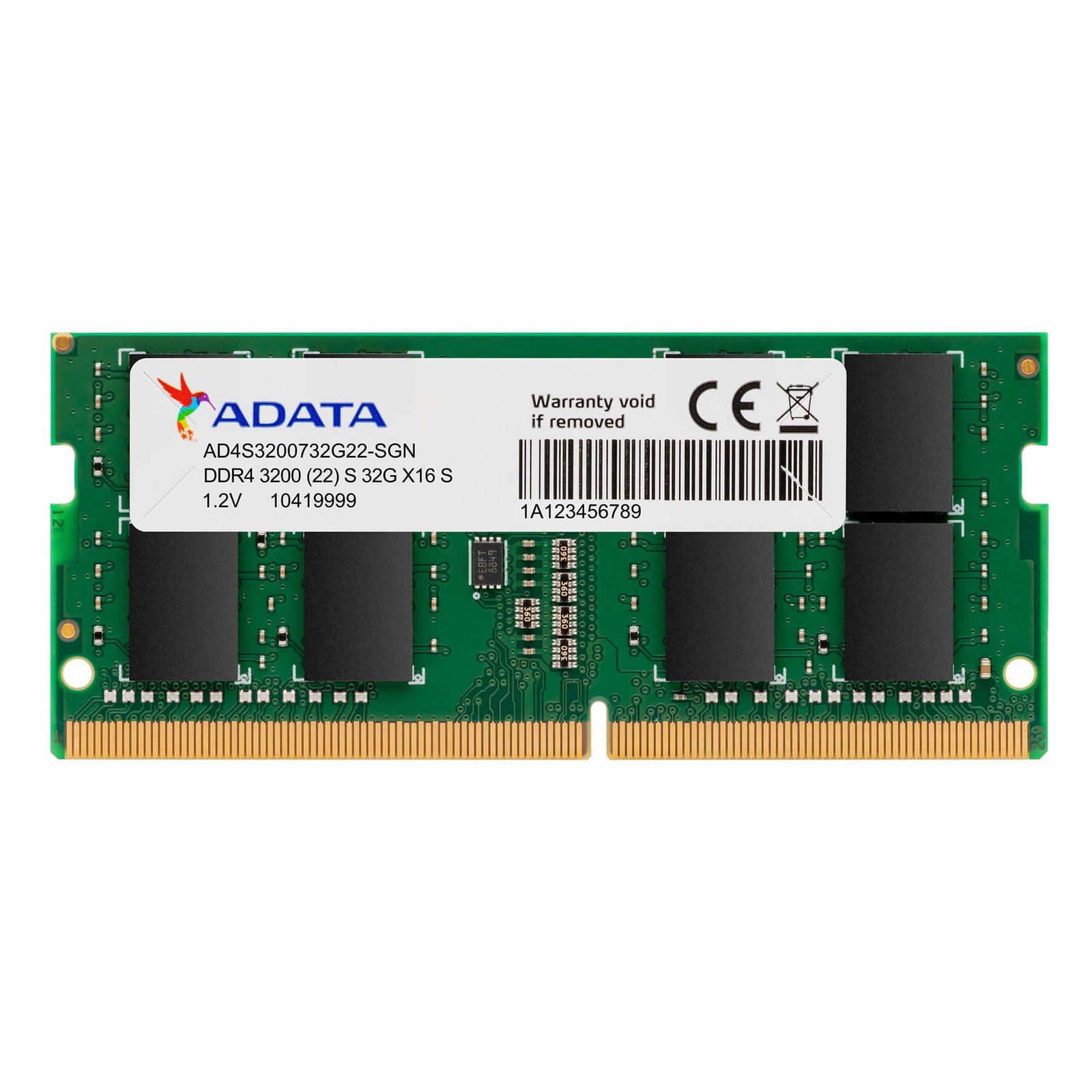 ADATA TECHNOLOGY LA AD4S320032G22-BGN memory module 32 GB 1 x DDR4 260-pin SO-DIMM