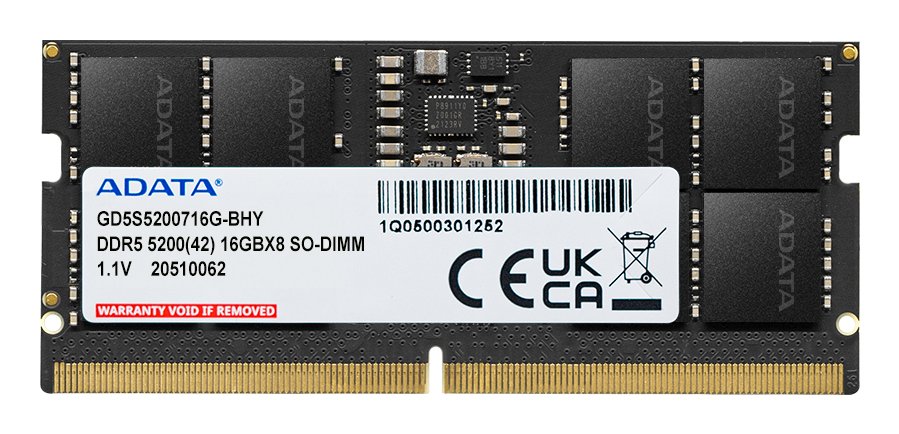 ADATA TECHNOLOGY LA Gold memory module 16 GB 1 x DDR5 5200 MT/s 262-pin SO-DIMM GD5S5200716G-SSS