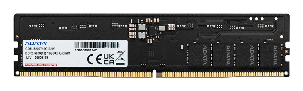 ADATA TECHNOLOGY LA Gold memory module 16 GB 1 x DDR5 5200 MT/s 288-pin DIMM GD5U5200716G-BSS