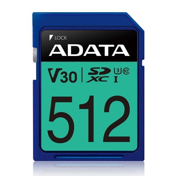 ADATA TECHNOLOGY LA Premier Pro 512 GB SDXC UHS-I Class 10 ASDX512GUI3V30S-R