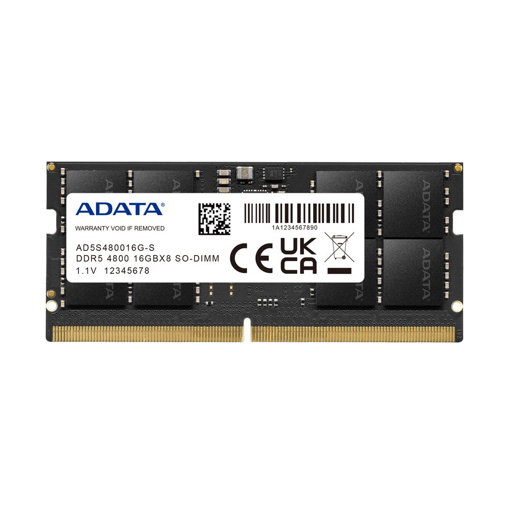 ADATA TECHNOLOGY LA Premier memory module 16 GB 1 x DDR5 262-pin SO-DIMM ECC AD5S480016G-S