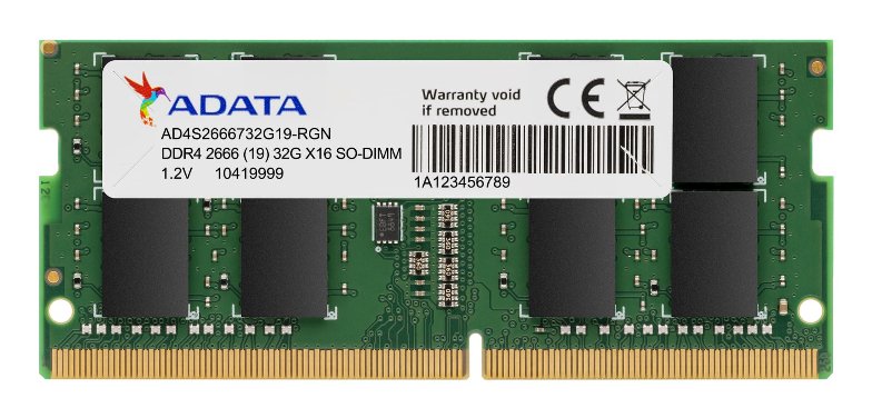 ADATA TECHNOLOGY LA Premier memory module 8 GB DDR4 260-pin SO-DIMM AD4S26668G19-SGN