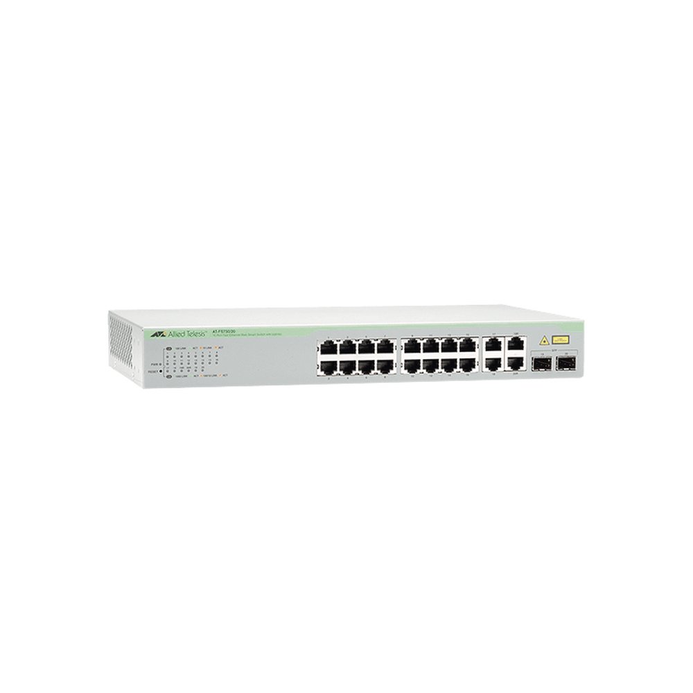 Allied Telesis AT-FS750/20-10 network switch Managed Fast Ethernet (10/100) 1U Grey