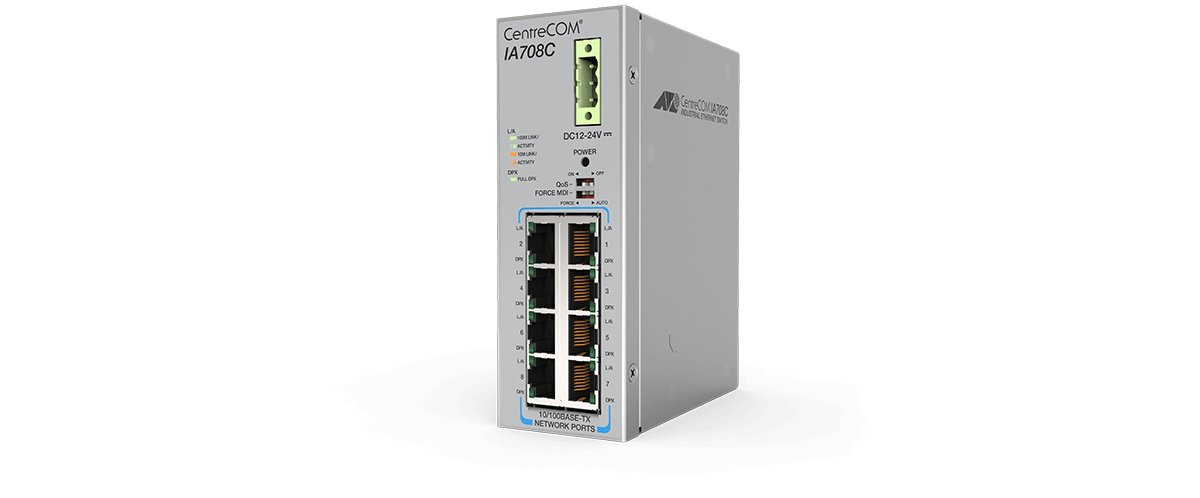 Allied Telesis AT-IA708C-80 Unmanaged Fast Ethernet (10/100) Grey