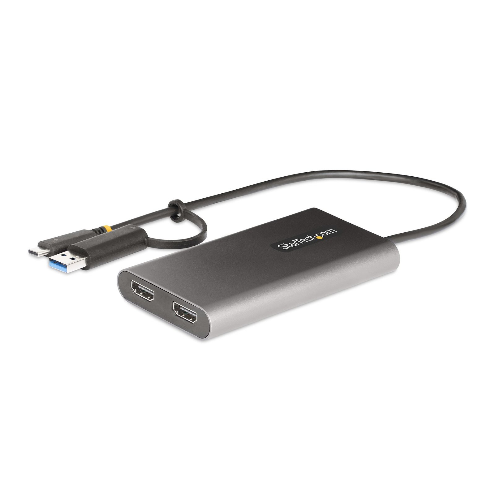 StarTech.com USB-C to Dual-HDMI Adapter - or A 2x HDMI - 4K 60Hz - 100W Power Delivery Pass-Through 109B-USBC-HDMI