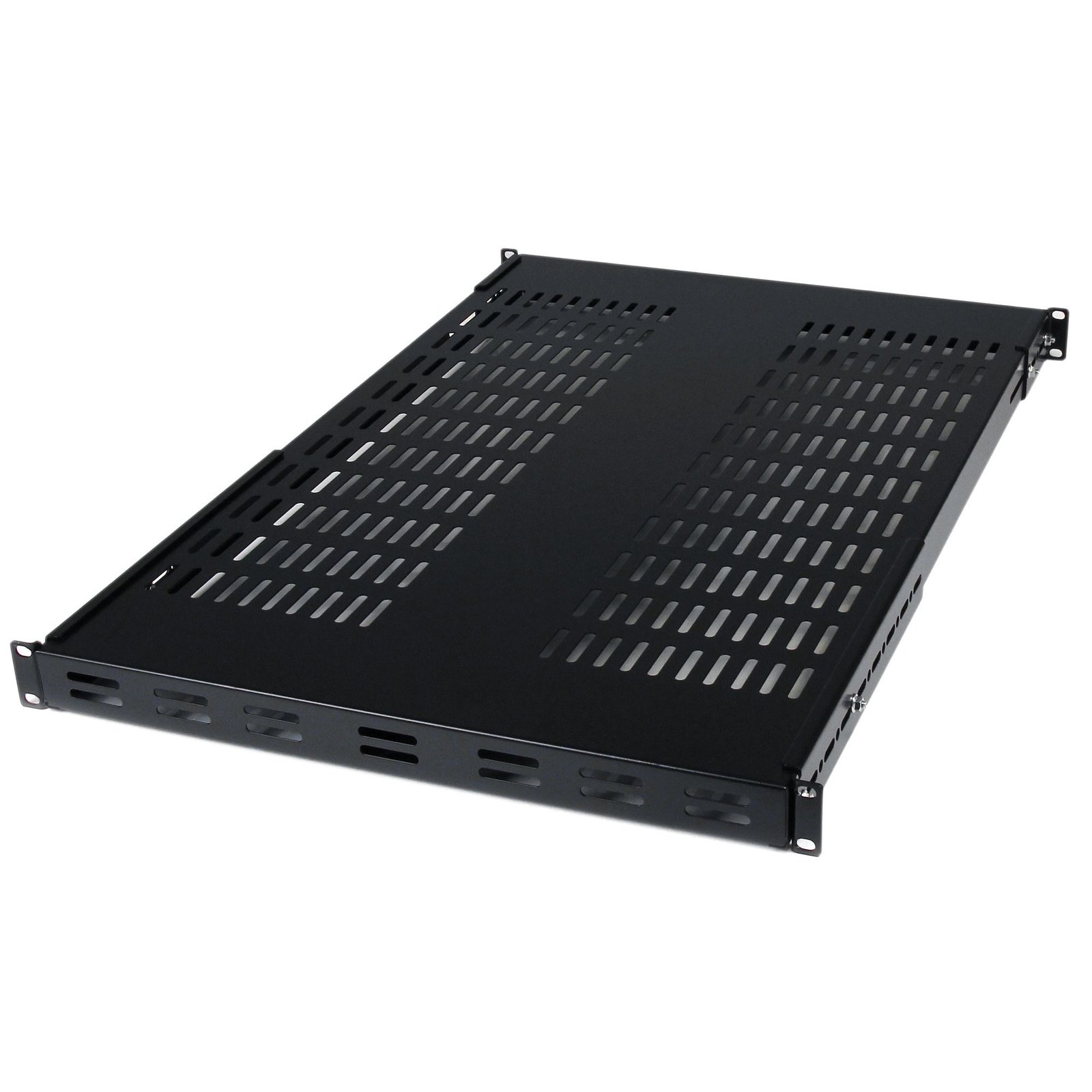 StarTech.com 1U Adjustable Vented Server Rack Mount Shelf - 175lbs - 19.5 to 38in Mounting Depth ADJSHELF